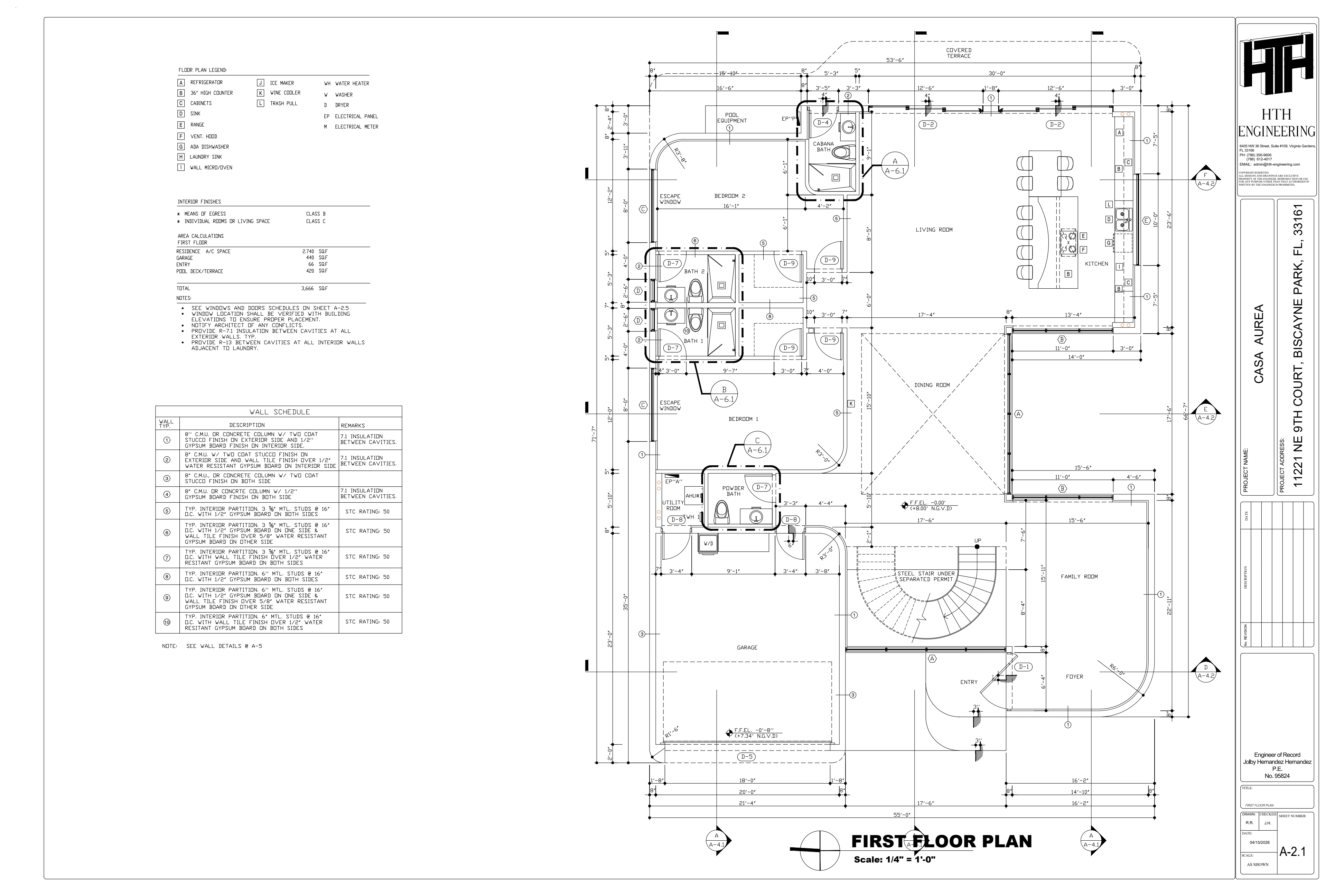 Casa Aurea — First floor plan