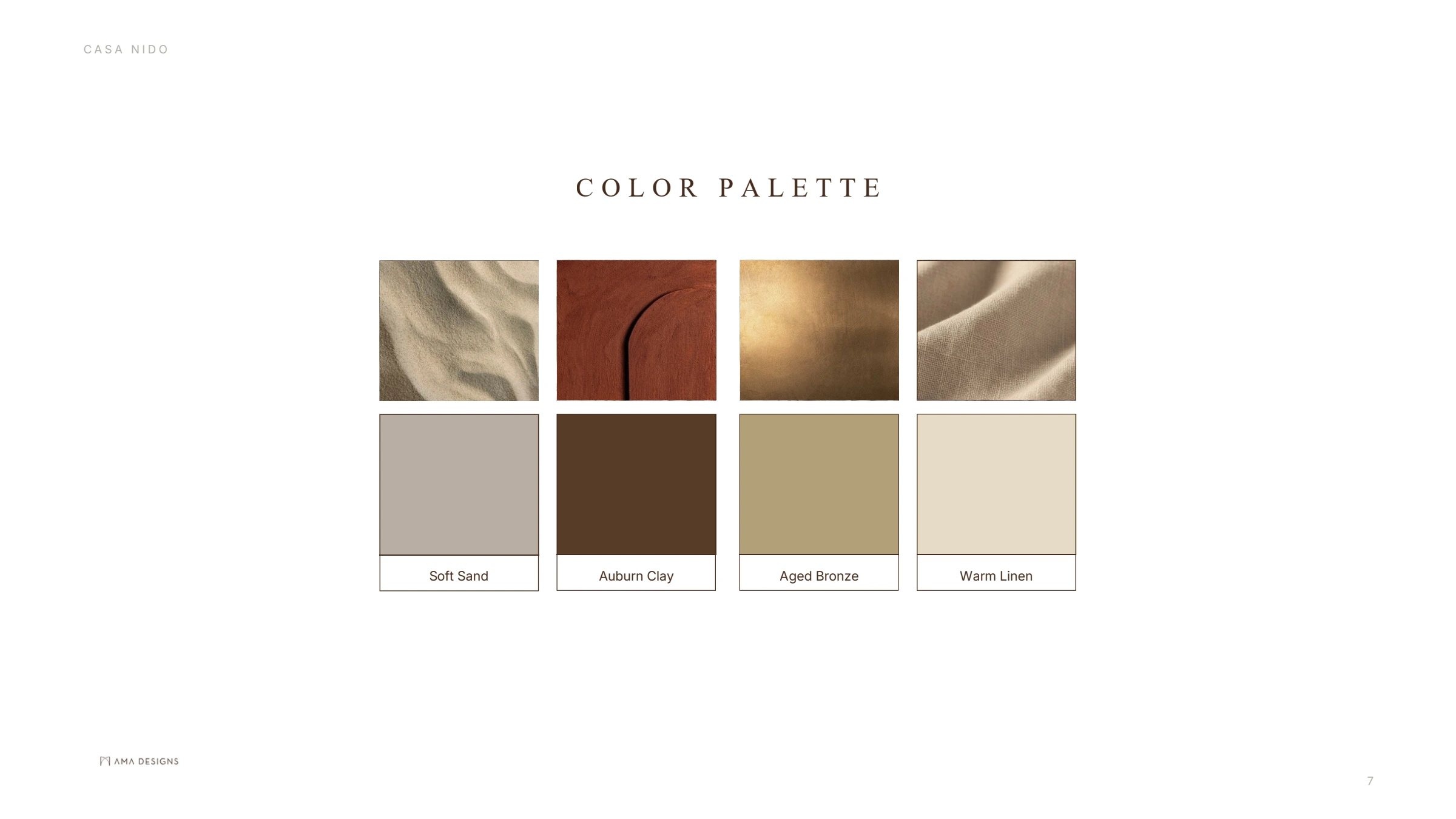Nido — color palette